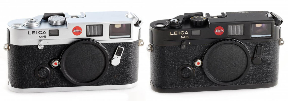 leica m6 silver and black