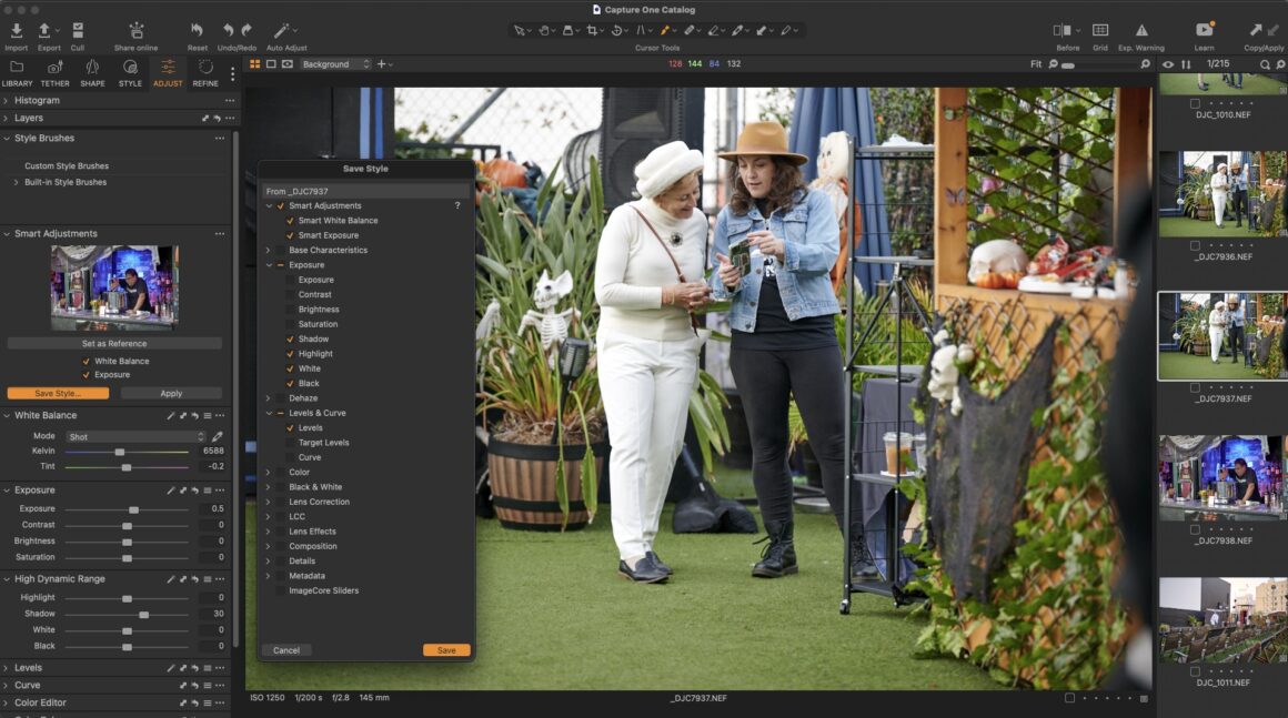 Capture One Pro 23, Akıllı Ayarlamalar ve Yeni İş Akışı Araçları Ekliyor 3 02 Save Smart Adjustment as Style