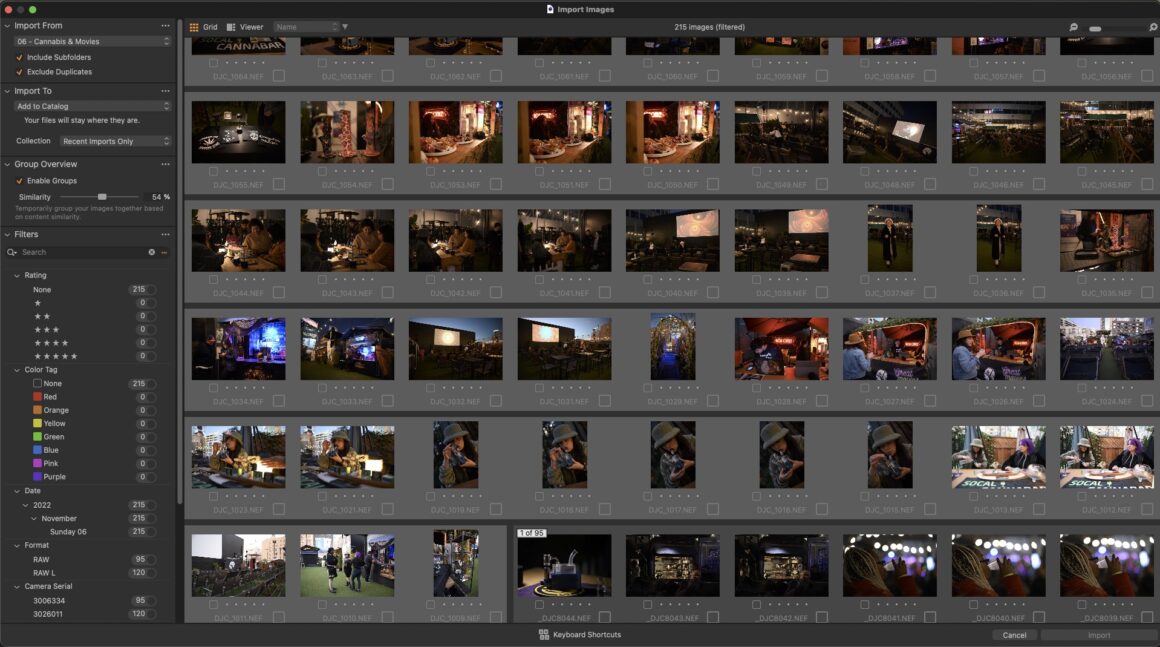 Capture One Pro 23, Akıllı Ayarlamalar ve Yeni İş Akışı Araçları Ekliyor 7 06 Import Culling View