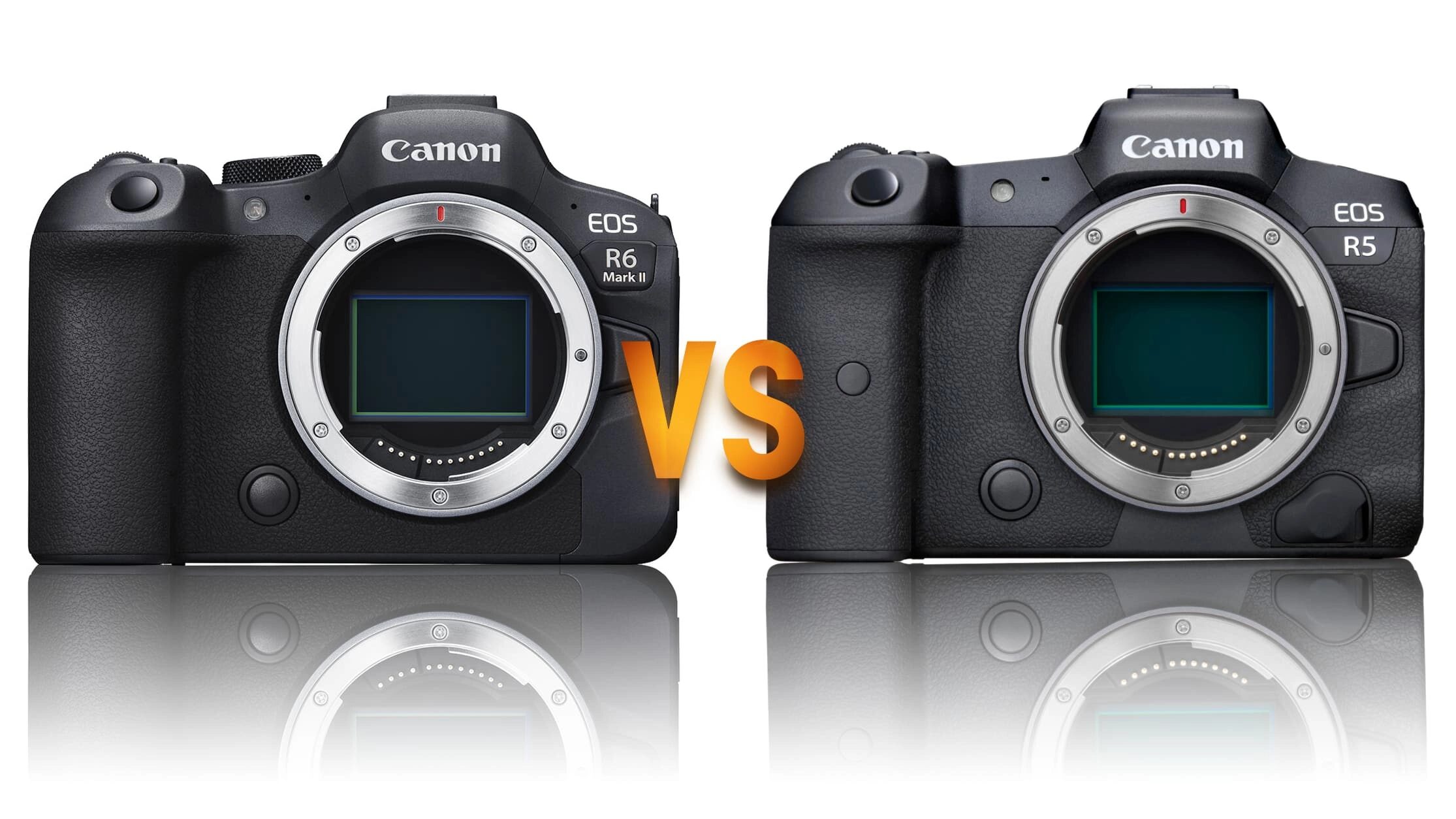 Canon EOS R6 II vs EOS R5 webp