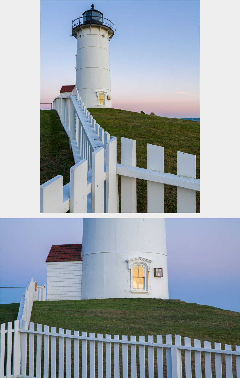 lighthouse with wide angle and telephoto