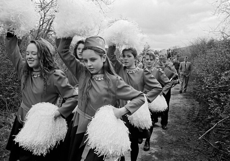 Day of Action to reopen a border road closed by British security forces near Kiltyclogher County Leitrim 1993