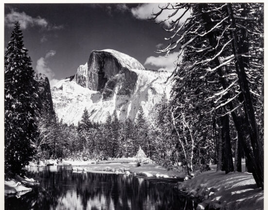 Lot 88 Ansel Adams Half Dome Merced River Winter Yosemite National Park California 1938