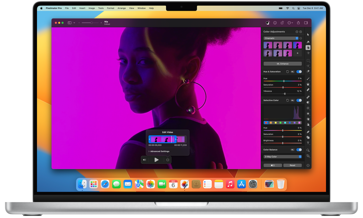 Artık Videoları Pixelmator Pro'da Düzenleyebilirsiniz 2 Artık Videoları Pixelmator Pro'da Düzenleyebilirsiniz