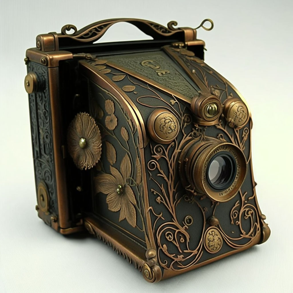 mathieustern Art nouveau camera distinctive and ornate aestheti 1