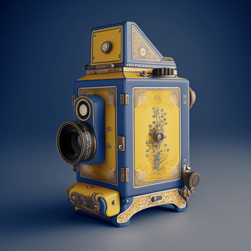 mathieustern a TLR medium format camera made of Imperial yellow