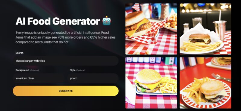 ‘Lunchbox’ AI yemek fotoğrafı oluşturucu hoşgelmiş…