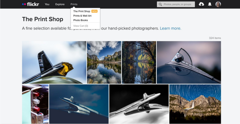 Flickr, Fotoğrafçıların Baskı Satmasına İzin Verecek