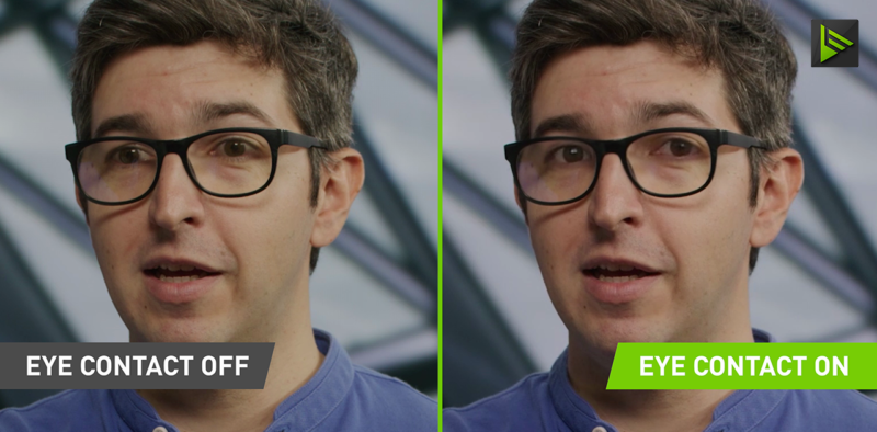 NVIDIAnin Canli Yayin Yazilimi Dijital Olarak Sahte Goz Temasi Yapabilir