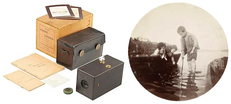 original kodak camera and photo