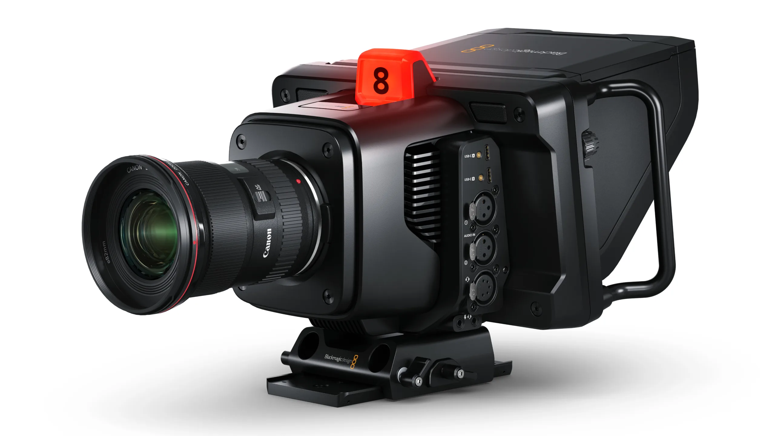 Blackmagic Design, yeni bir Studio Camera 6K Pro'yu duyurdu 1 Blackmagic Studio Camera 6K Pro Lens scaled jpeg