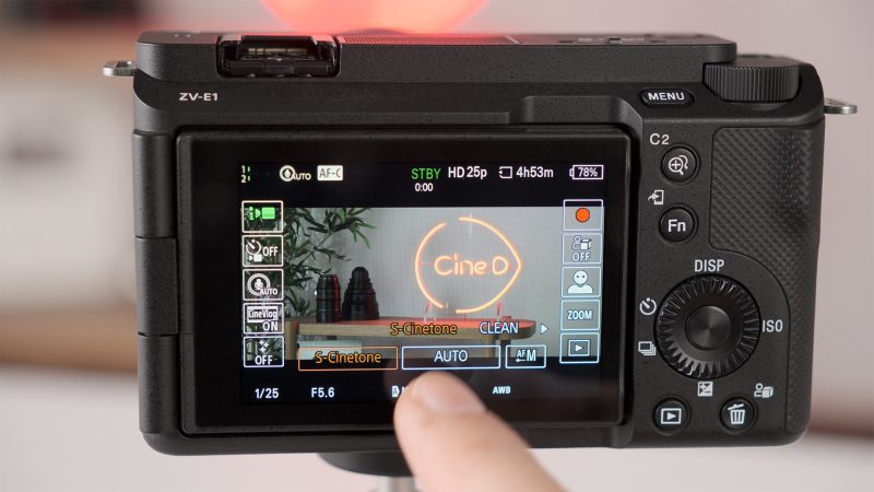 Sony ZV-E1 Önizlemesi 5 CineVlog mode
