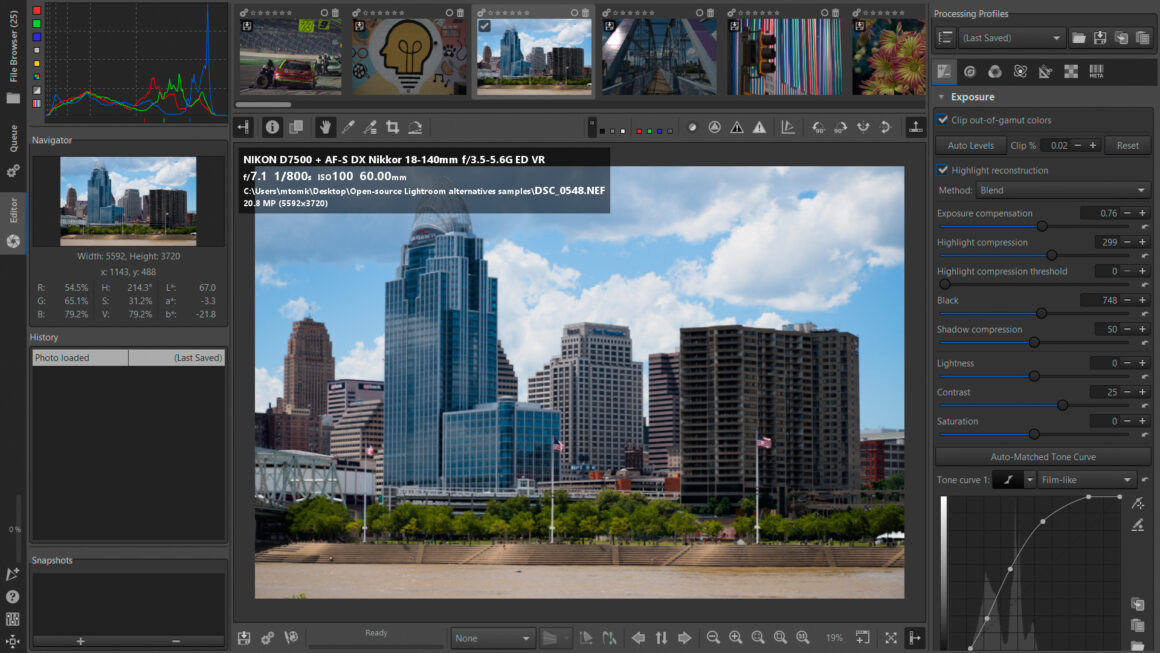 En iyi açık kaynaklı Lightroom alternatifleri