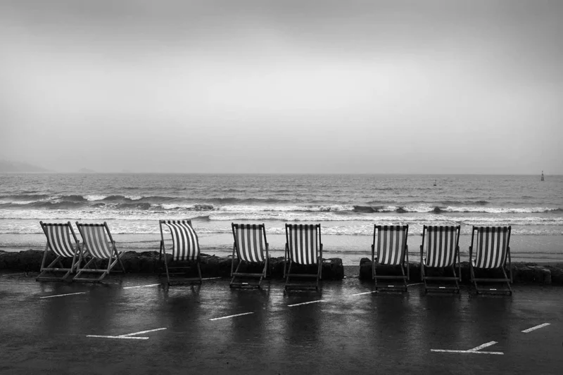 84 85 Empty Deckchairs – Paignton 2015