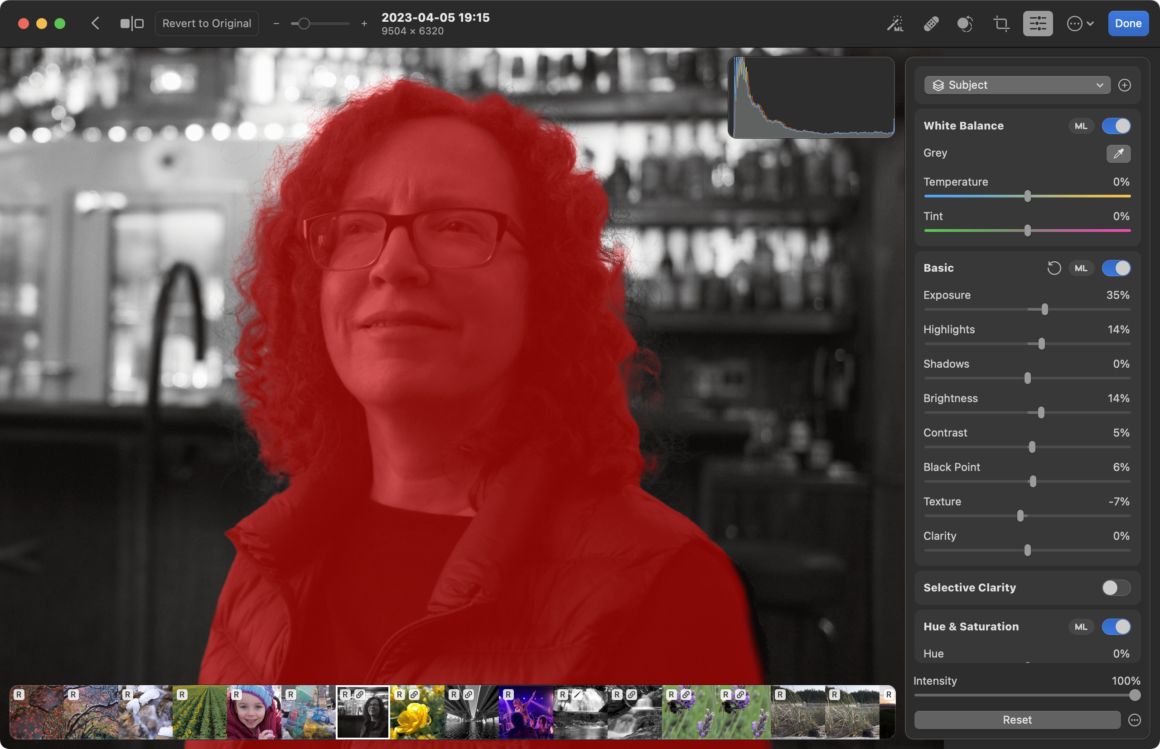 Photomator 3.1 incelemesi: Mac, iPhone ve iPad için makine öğrenimiyle zenginleştirilmiş bir fotoğraf düzenleyici 7 select subject masked