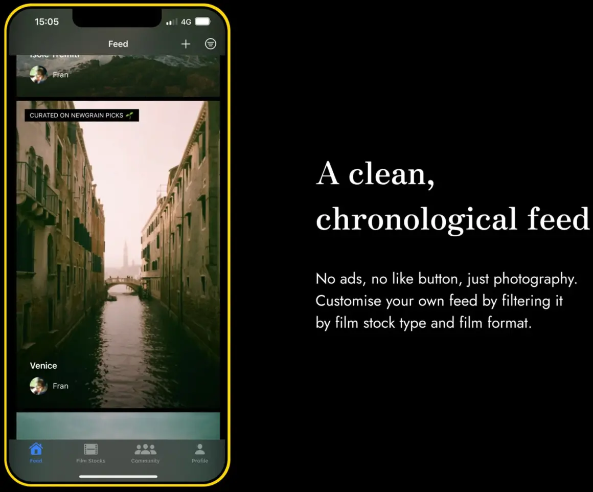 Newgrain iOS Uygulaması Analog Fotoğrafçılığın Dijital Evi Olmayı Hedefliyor 4 06 Feed