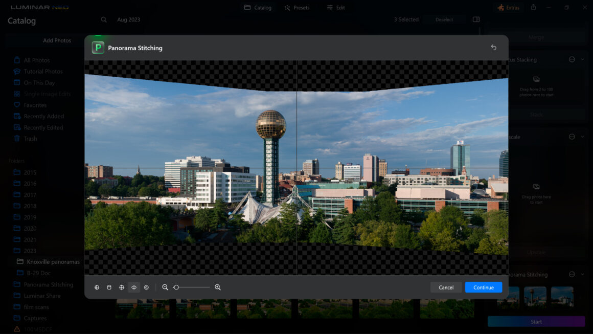 Skylum Luminar Neo İncelemesi 4 luminar neo panorama stitching