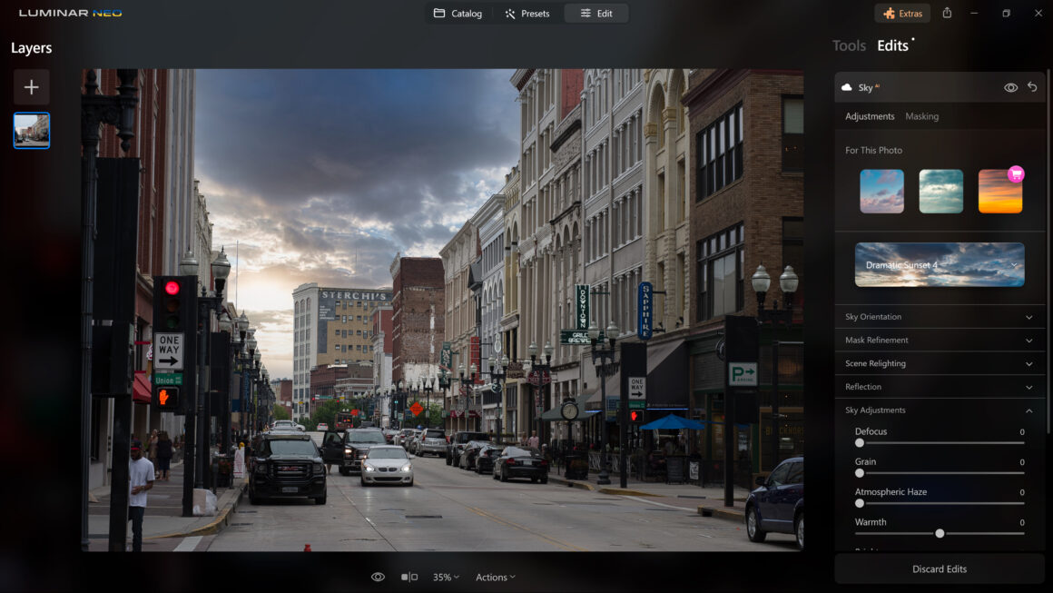 Skylum Luminar Neo İncelemesi 15 luminar neo sky ai ui