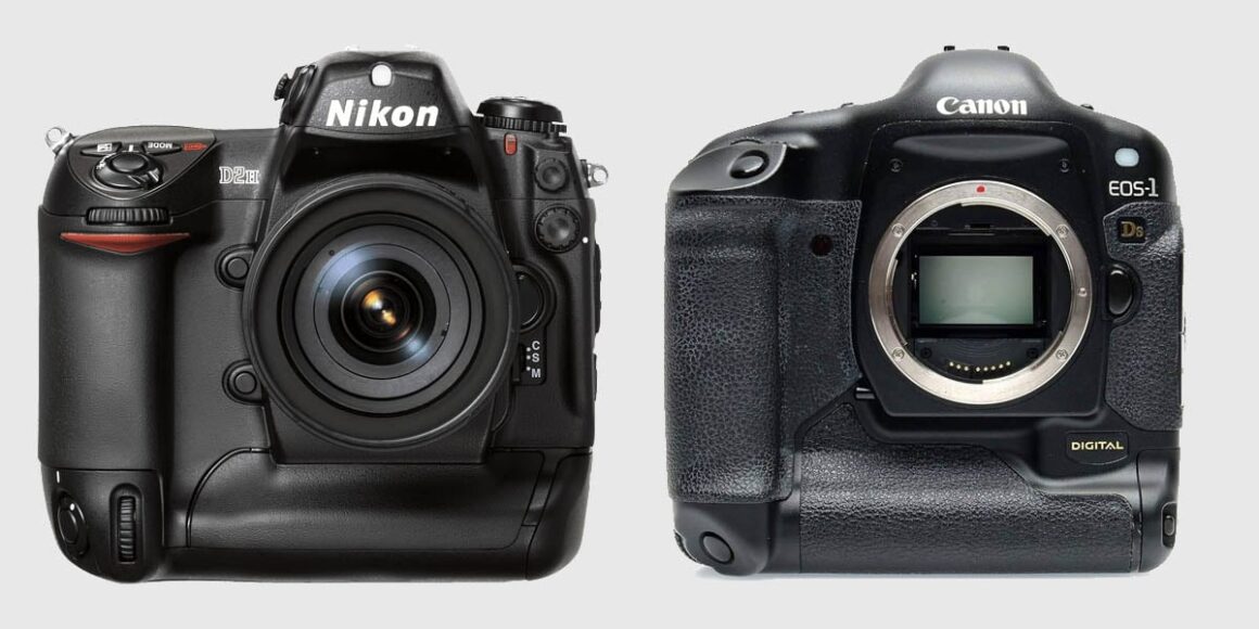 nikon d2h and canon 1ds