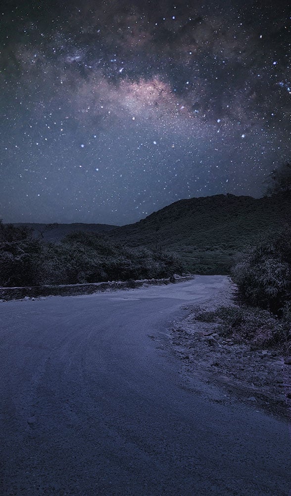Ulusal Astrofotografi Yarışmasında Gök Görüntüleri Parlıyor 16 Shortlisted Subham Rath Under the Celestial Canopy Forest Roads by Starlight