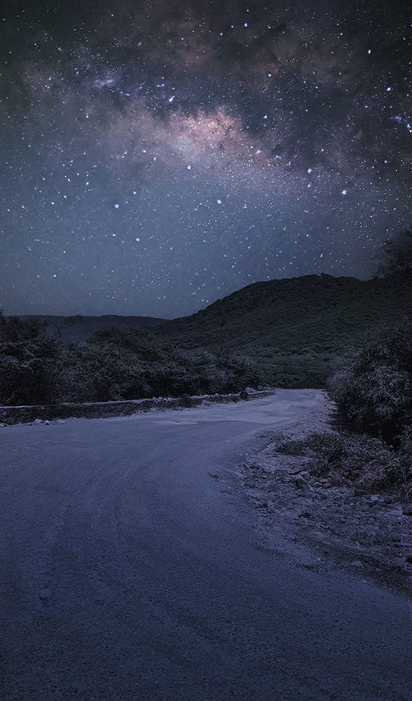 Shortlisted Subham Rath Under the Celestial Canopy Forest Roads by Starlight