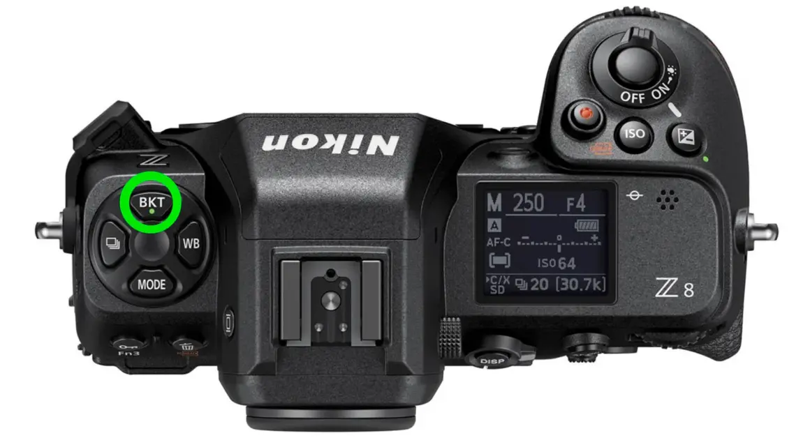 nikon z8 bracket button product image