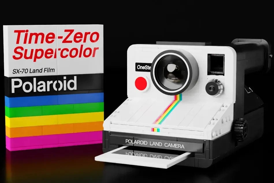 LEGO Retro Kamera, Fotoğrafçılar için Bir Oyuncak 11 polaroid onestep lego 1