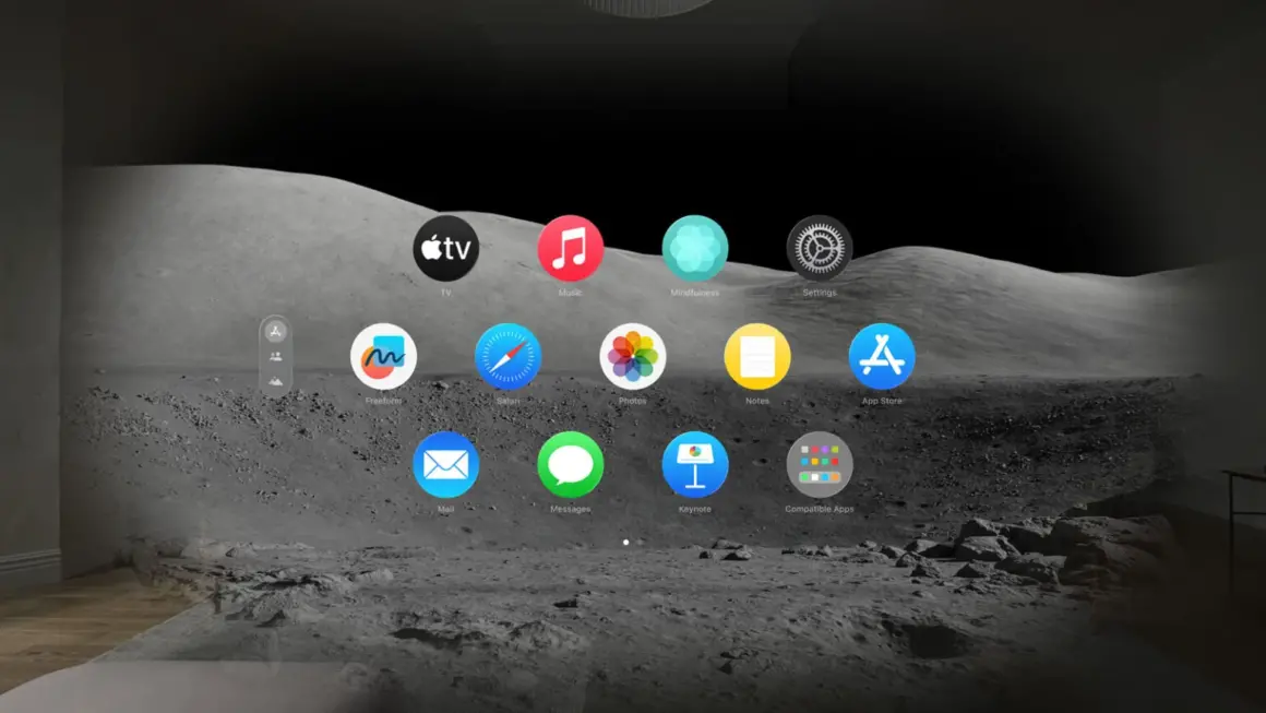 Apple Vision Pro'nun Sizi Ne Kadar Geriye Getirebileceği Budur 5 Apple Vision Pro entertainment App Store Environments moon