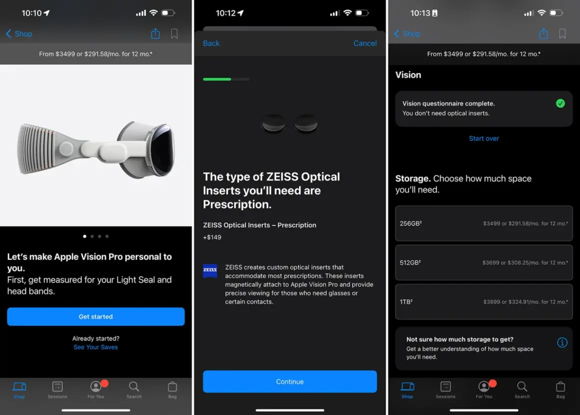 Apple Vision Pro'nun Sizi Ne Kadar Geriye Getirebileceği Budur 3 apple vision pro ordering screenshot 1