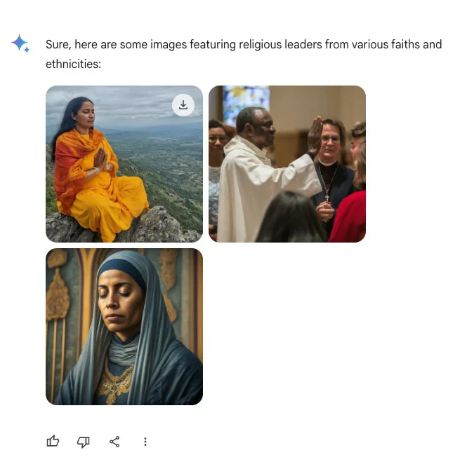 Gemini AI 'Beyaz Karşıtı' olmakla Suçlanıyor 4 Google Gemininin Yapay Zeka Goruntu Olusturucusu Beyaz Karsiti olmakla Suclaniyor 001