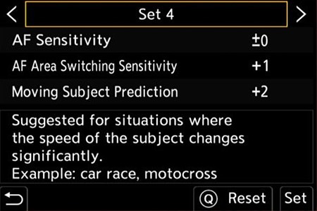 Panasonic Lumix DC-G9 II incelemesi 16 af c settings