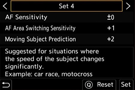 af c settings