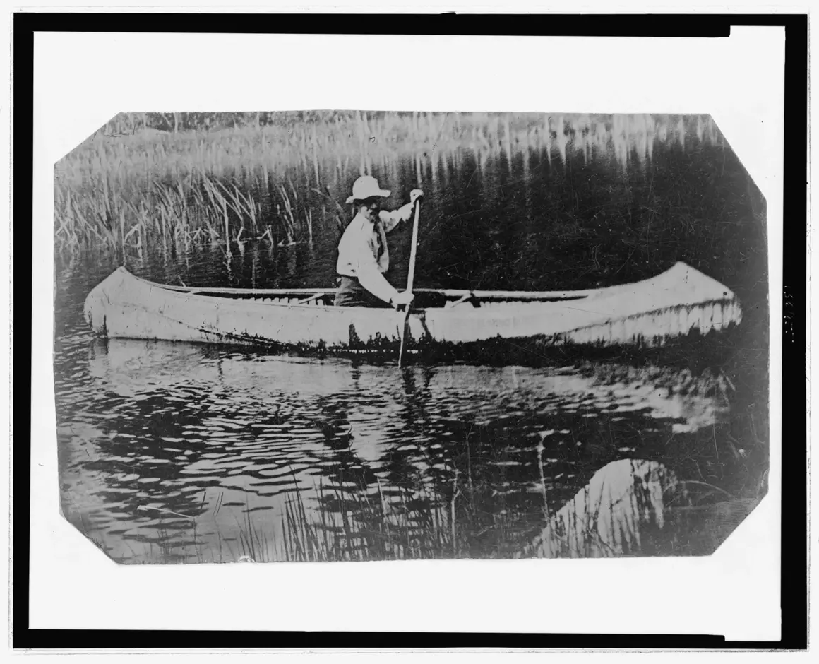 canoe tintype