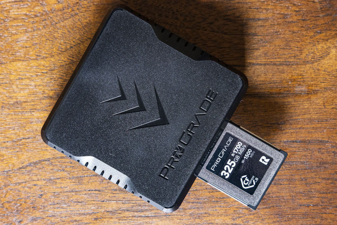 prograde cfexpress memory card and reader