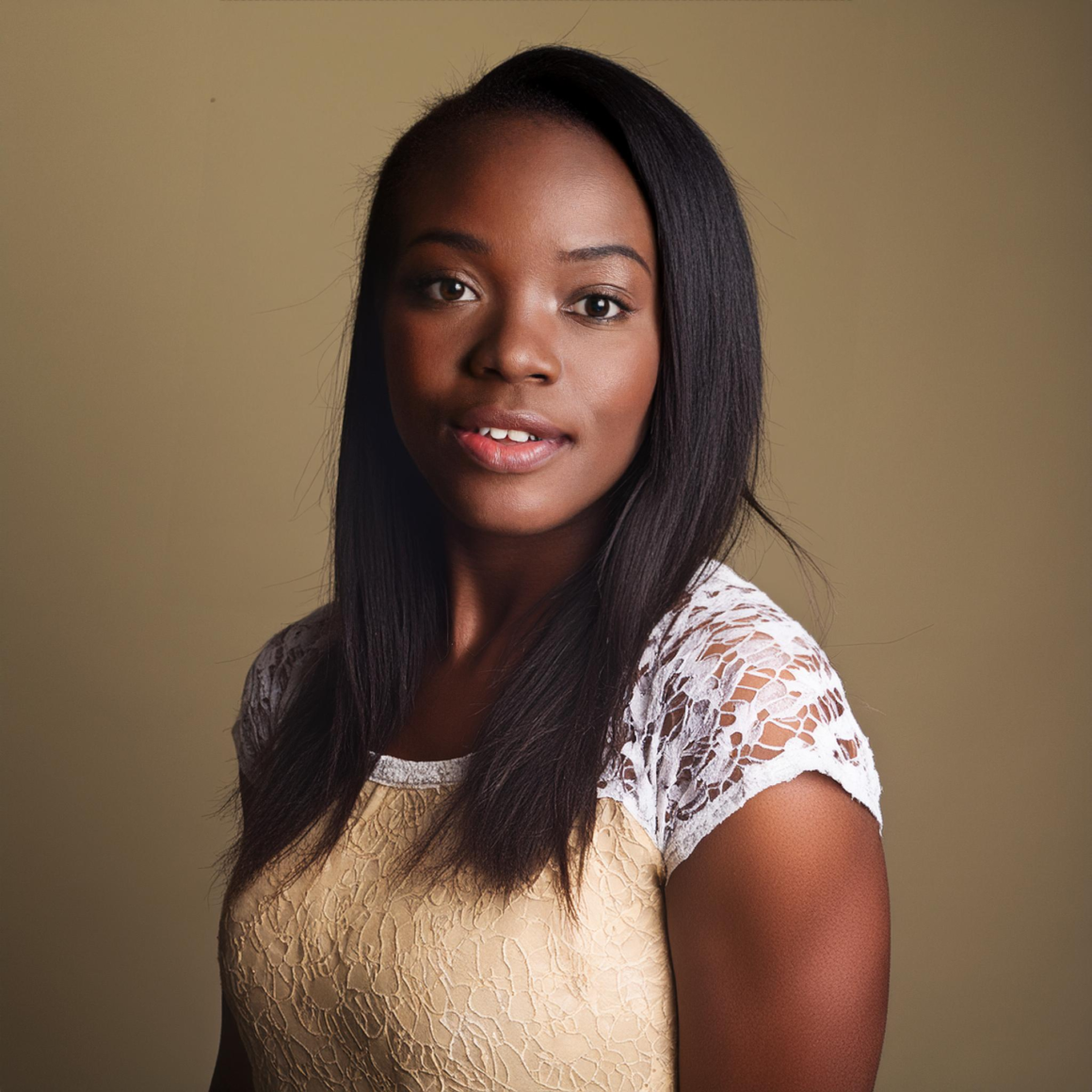 Studio portrait of young woman prompt output 2