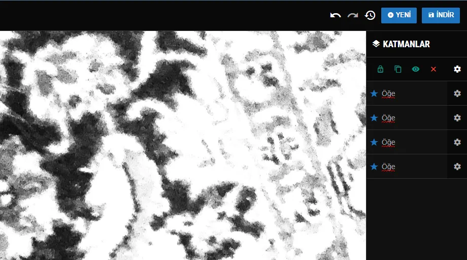 SanalSergi Editör : Ücretsiz Online Fotoğraf Düzenleme Aracı 5 katmanlar