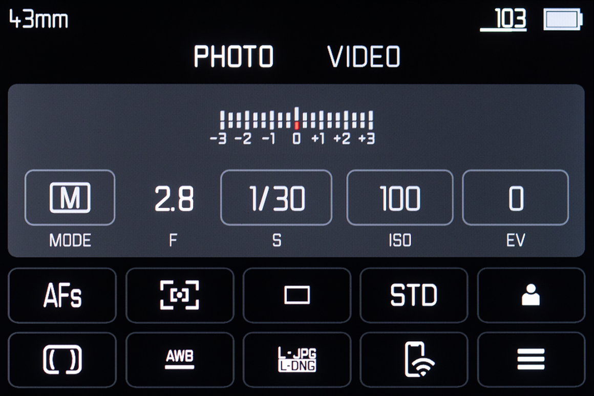 Leica Q3 43 incelemesi 7 Stills menu