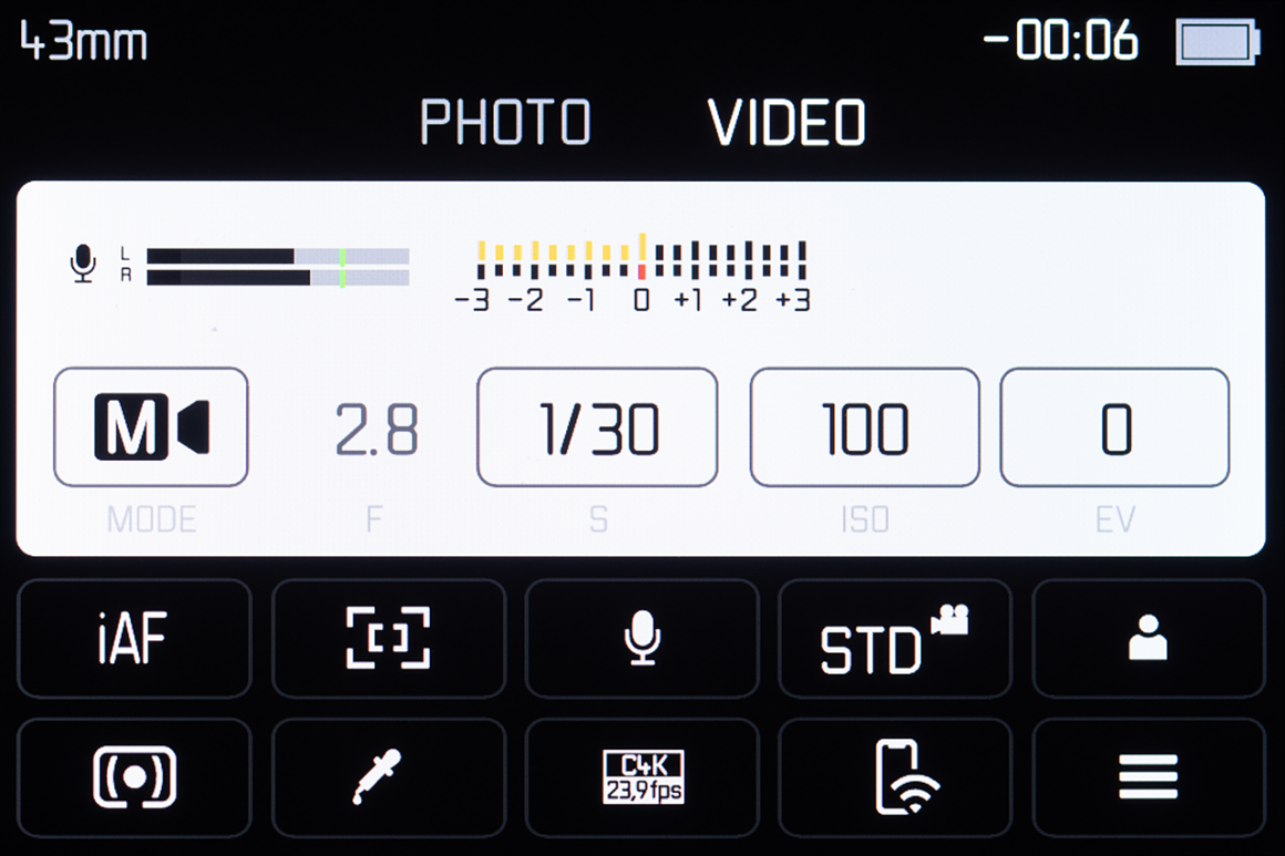 Leica Q3 43 incelemesi 15 Video Menu