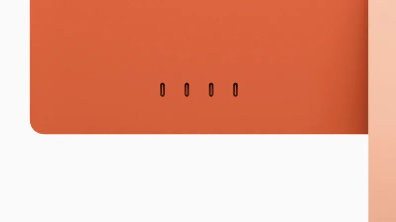 Apple iMac M4 Thunderbolt 4 ports