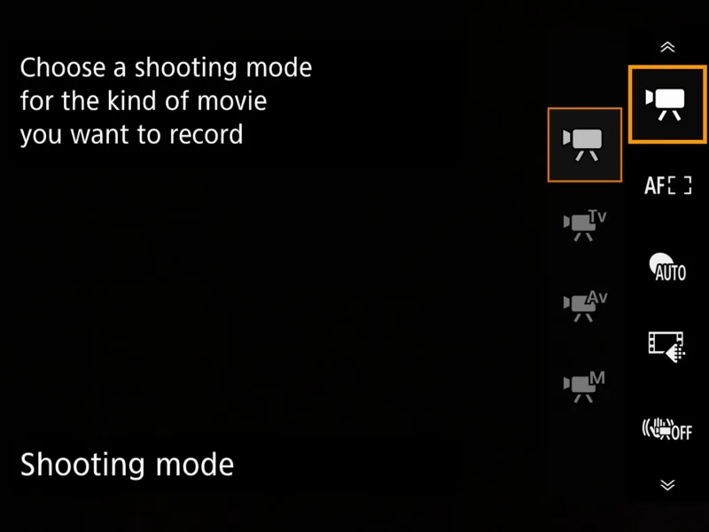 EOS R50V Q menu