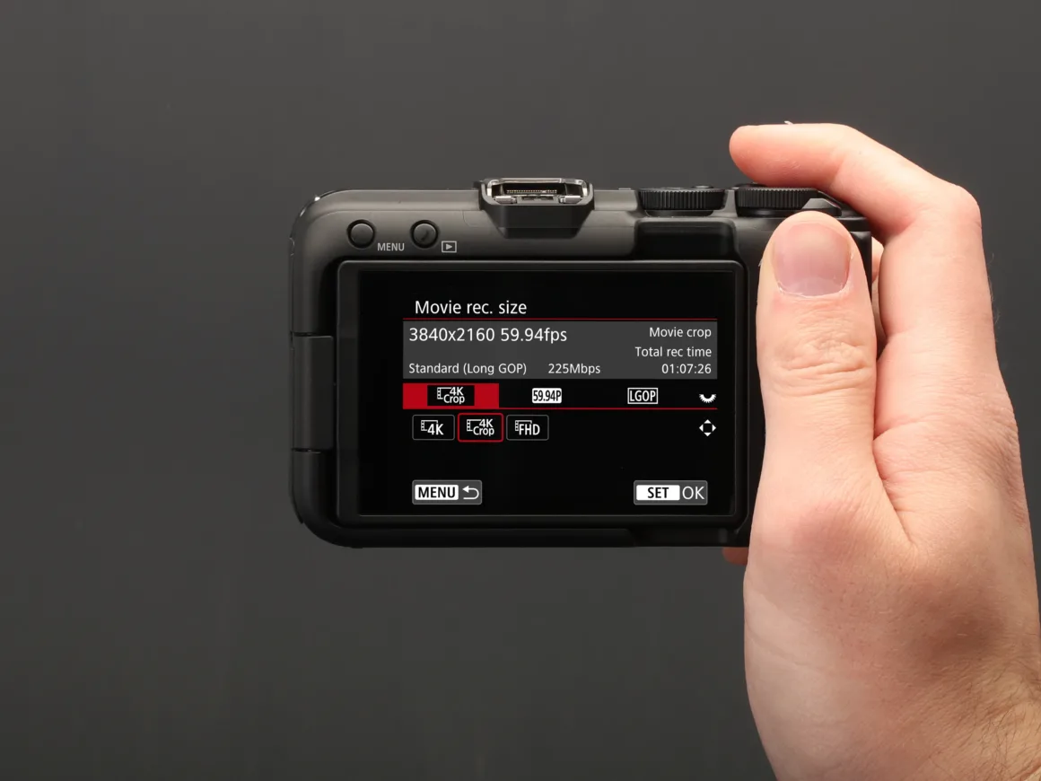 Canon EOS R50 V vs EOS R50 7 EOS R50V Video menu