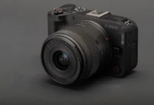 Canon EOS R50 V vs Sony ZV-E10 II 24 EOS R50 V three quarter shot 1