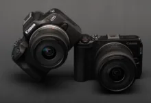 Canon EOS R50 V vs EOS R50 10 EOS R50 leaning against eos r50 v