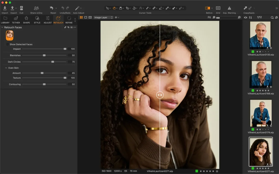 Capture One yeni rötuş özelliklerini tanıttı 3 screenshot of capture one retouch feature