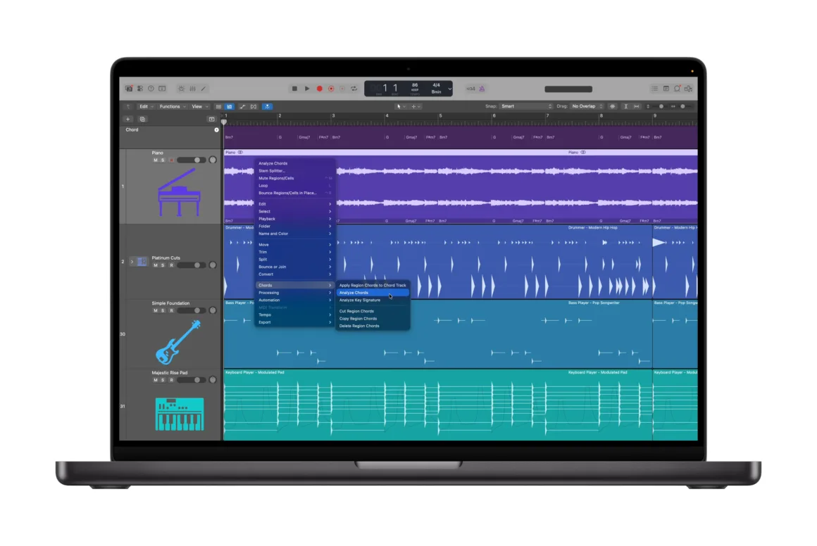 Apple Creator Studio tanıtıldı: Creative Cloud’a yeni rakip 4 Apple Creator Studio Logic Pro Chord ID