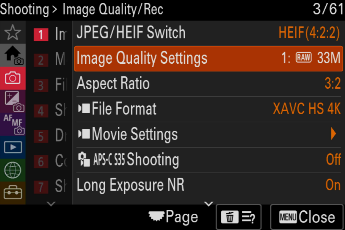 Sony a7 V incelemesi: E-mount kullanıcıları için her işi yapan güçlü bir gövde 4 a7v menus
