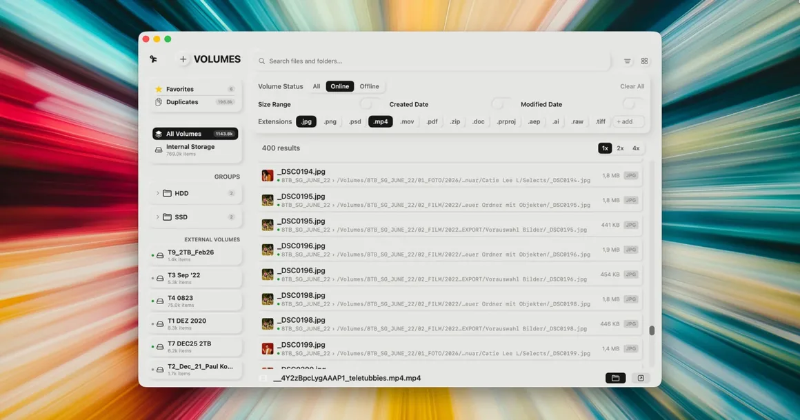 Offline Files: Harici Disklerde Fotoğraf Aramayı Kolaylaştıran macOS Uygulaması 1 Offline Files: Harici Disklerde Fotoğraf Aramayı Kolaylaştıran macOS Uygulaması