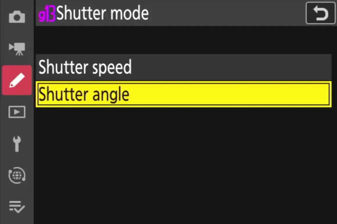 Yeni Nikon fotoğraf makinenizde değiştirmeniz gereken ayarlar 7 Shutter angle setting