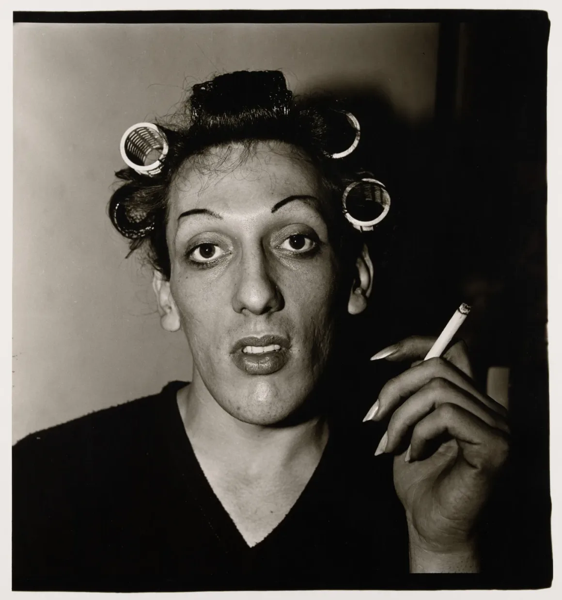 A Young Man in Curlers at Home on West 20th Street