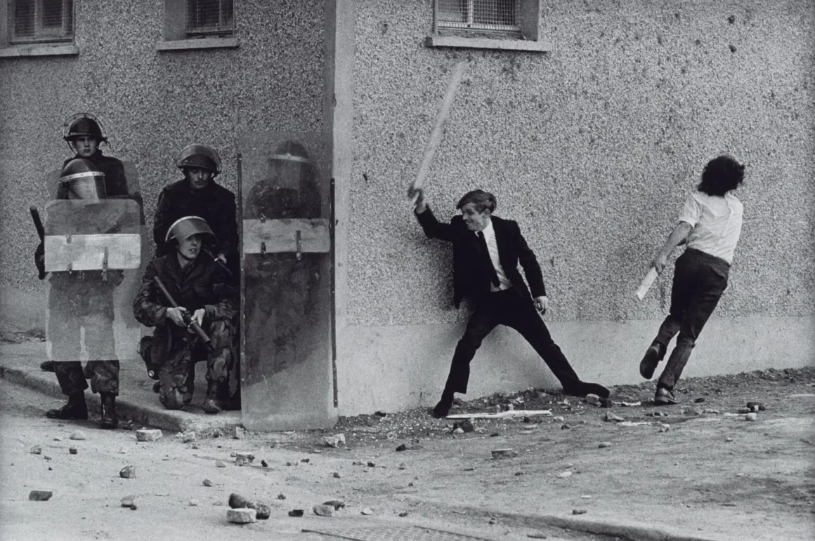 Don McCullin – Catholic Youth Attacking Soldier Derry 1971